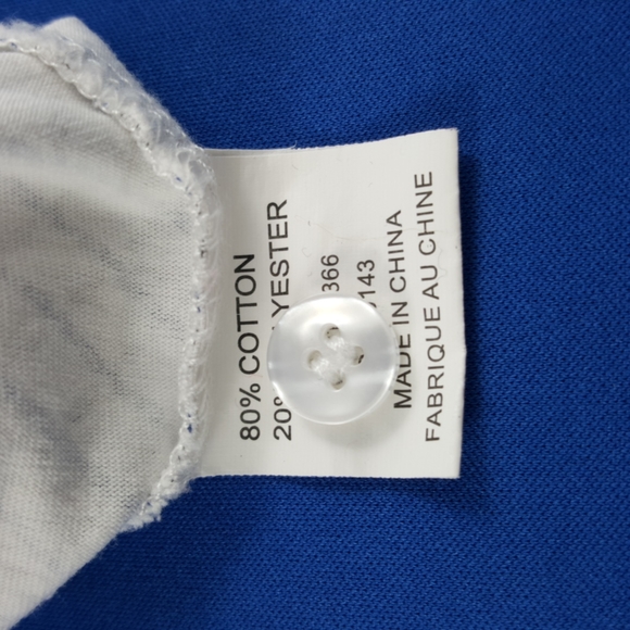 SCALA MILANO ITALY Blue Ombre Men's Polo Shirt (XXL) - Picture 7 of 8